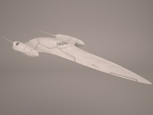 naboo royal starship star wars Model 3D