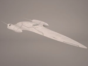 naboo royal starship star wars 3D Model