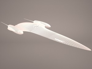 naboo royal starship star wars Model 3D