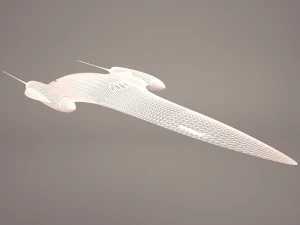 naboo royal starship star wars 3D Model