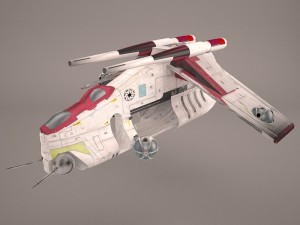 republic ship star wars 3D मॉडल