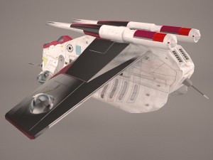 republic ship star wars 3D Model