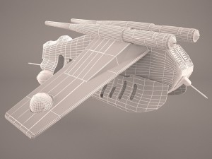 republic ship star wars 3D Model