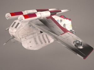 republic ship star wars 3D Model