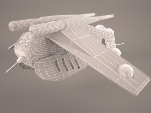 republic ship star wars 3D Model