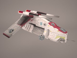 republic ship star wars 3D Model