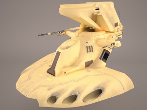 armored assault tank star wars 3D Model