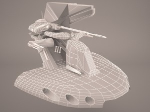 armored assault tank star wars Model 3D