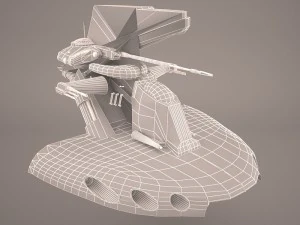 armored assault tank star wars 3D Model