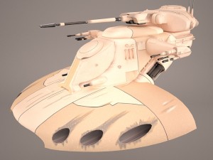 armored assault tank star wars 3D Model