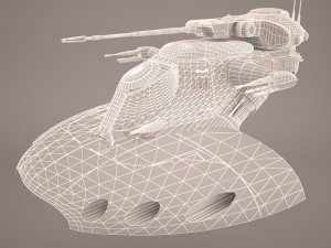 armored assault tank star wars 3D Model
