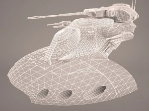 armored assault tank star wars 3D Model