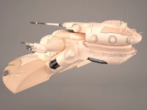 armored assault tank star wars 3D Model