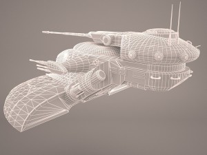 armored assault tank star wars 3D Model