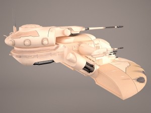 armored assault tank star wars 3D Model