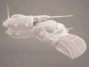 armored assault tank star wars 3D Model