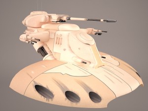 armored assault tank star wars 3D Model