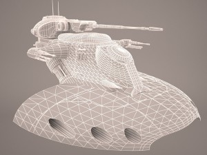 armored assault tank star wars 3D Model