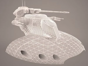 armored assault tank star wars 3D Model