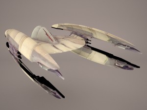 trade federation droid star fighter star wars 3D Model