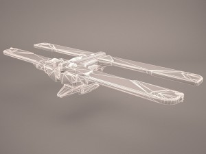 tensor field generator housing star wars 3D Model