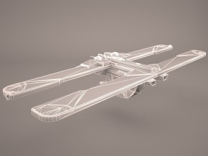 tensor field generator housing star wars 3D Model
