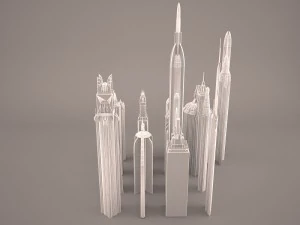 guerres des &eacute;toiles coruscant Modèle 3D