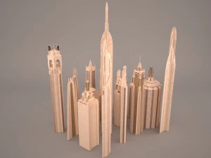 guerres des &eacute;toiles coruscant Modèle 3D