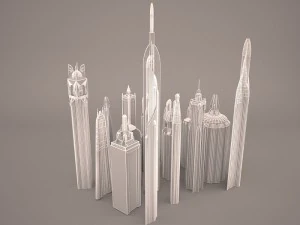 guerres des &eacute;toiles coruscant Modèle 3D