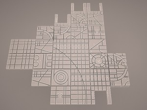 coruscant surface star wars 3D Модель