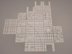 coruscant surface star wars 3D Model