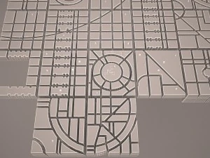 coruscant surface star wars 3D Model