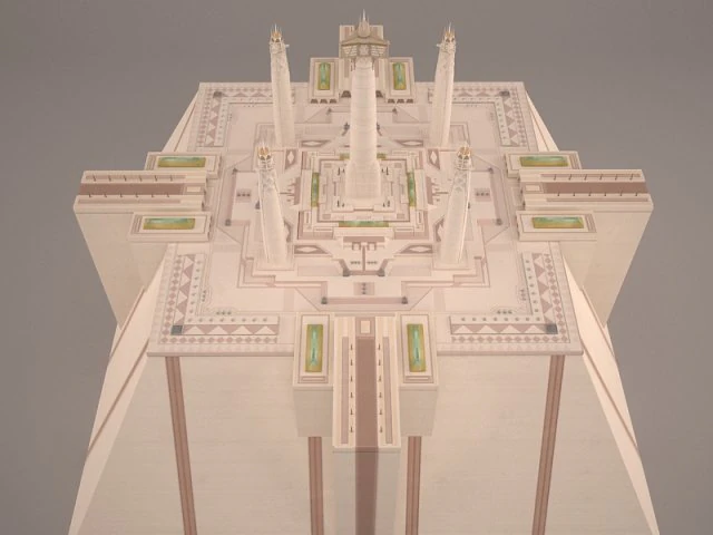 jedi temple star wars 3D Model .c4d .max .obj .3ds .fbx .stl .blend 