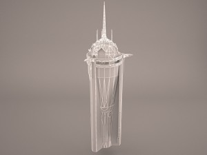 council chamber star wars Modelo 3D