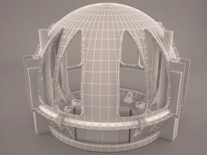 jedi council chamber star wars 3D Model