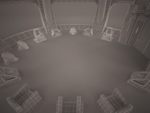 jedi council chamber star wars 3D Model