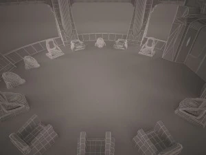 jedi council chamber star wars 3D Model