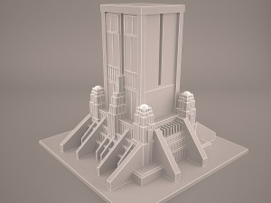 galactic senate chambers star wars 3D Model