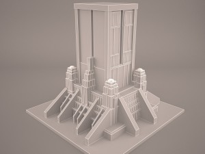 galactic senate chambers star wars 3D Model