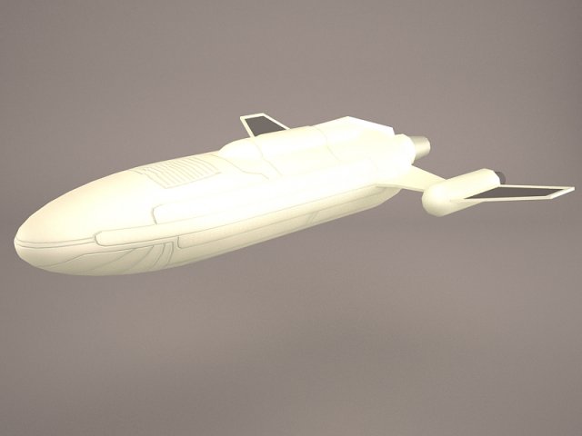 transport star wars 3D 模型 .c4d .max .obj .3ds .fbx .stl .blend 