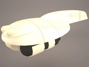 autob&uacute;s del cielo guerra de las galaxias Modelo 3D