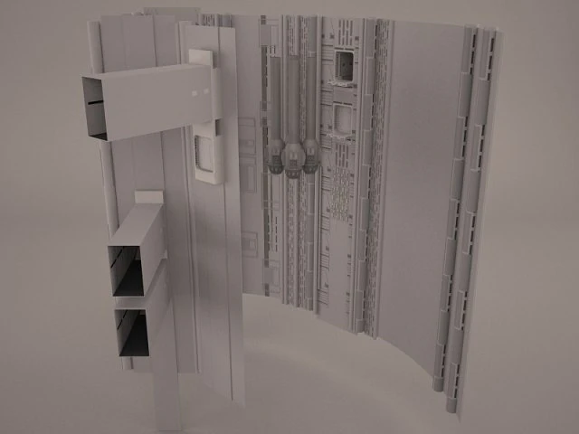death star destroyed star wars 3D Model .c4d .max .obj .3ds .fbx .stl .blend 