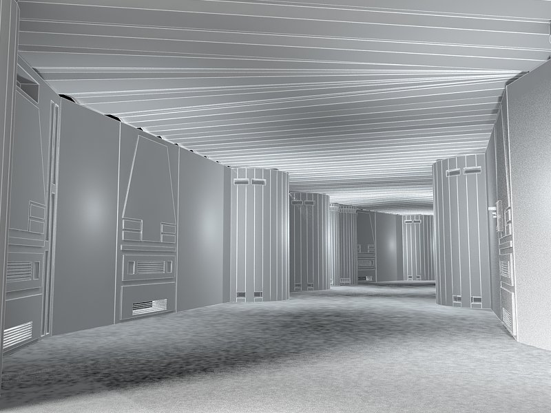 Death Star Corridor Star Wars 3d Model In Other 3dexport