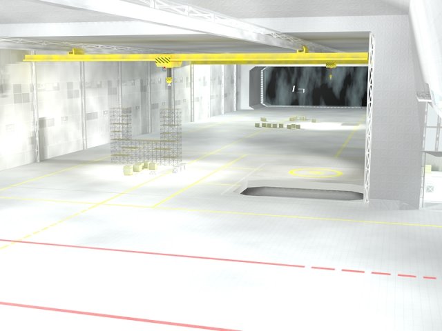 hangar corridor star wars 3D 模型 .c4d .max .obj .3ds .fbx .stl .blend 