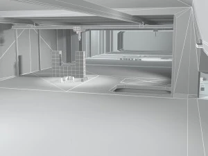 hangar corridor star wars 3D Model