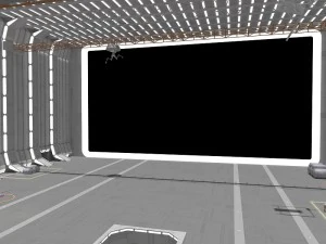 isd hangar corridor star wars 3D Model