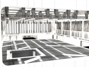 hangar corridor star wars 3D 模型