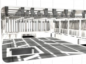 hangar corridor star wars 3D Model