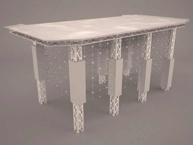landing platform star wars 3D Model .c4d .max .obj .3ds .fbx .stl .blend 