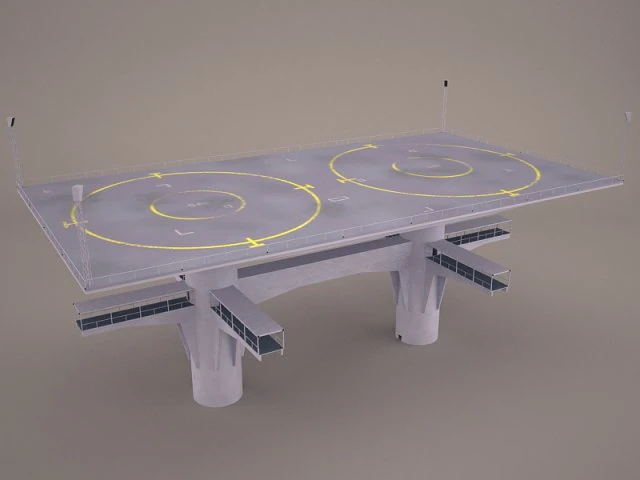 landing platform star wars 3D Model .c4d .max .obj .3ds .fbx .stl .blend 